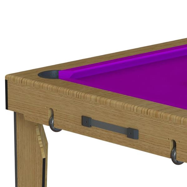 BCE 6ft Rolling Lay Flat Floding Pool Table | Purple Image McSport Ireland