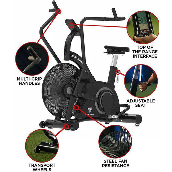 Hit Fitness Destroyer Air Bike - Features