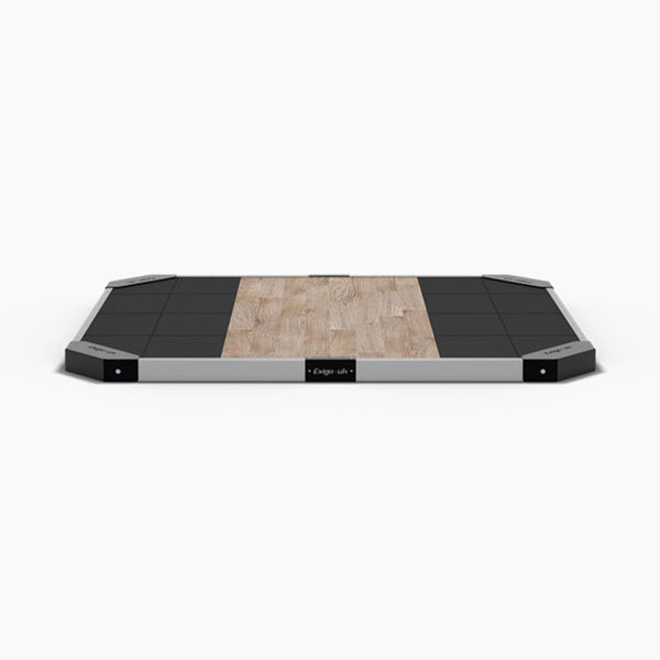 Exigo-2-44x2m-Oak-Lifting-Platform-100mm-Front