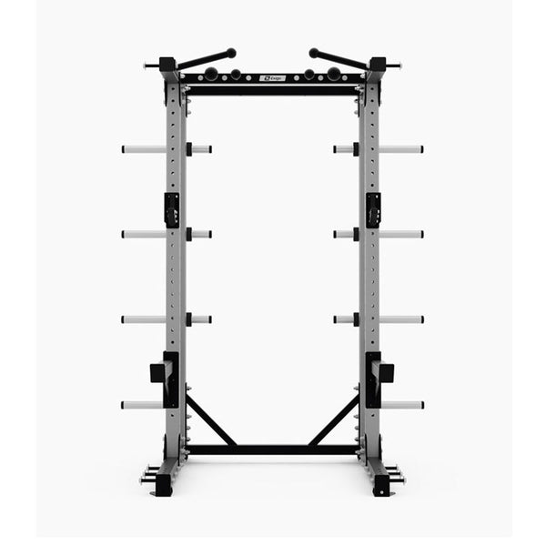 Exigo-E80-Elite-Half-Rack-Multi-Ball-Grip-Silver-Front