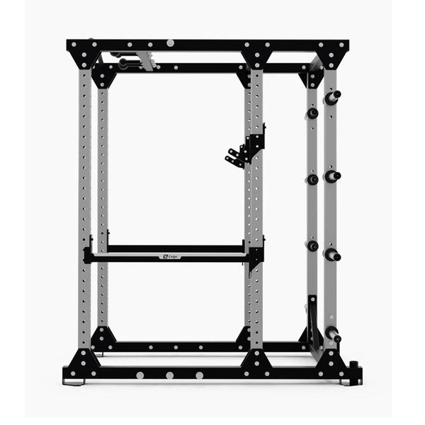 Exigo-E80-Elite-Power-Rack-Multi-Ball-Grip-Silver-Side