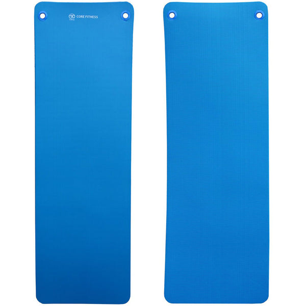 Fitness Mad Core Fitness Mat Blue 10mm with Eyelets Image McSport Ireland