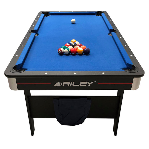 Riley 5ft Folding Pool Table with Table Tennis Table | Blue Image McSport Ireland - front