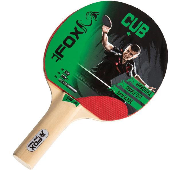 Fox Cub 1 Star Table Tennis Bat Image McSport Ireland