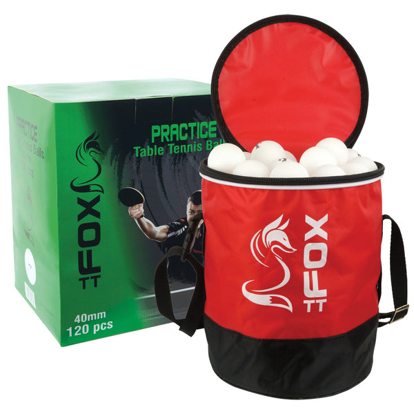 Fox TT Practice Table Tennis Balls & Bag (120 Pack) Image McSport Ireland
