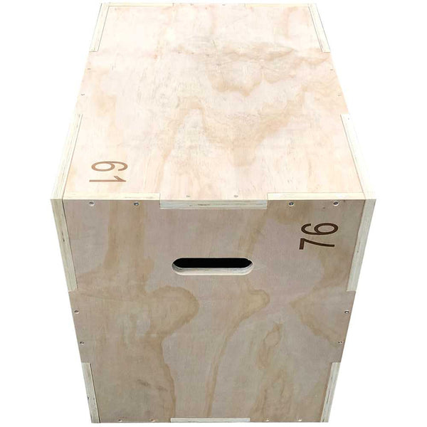 Rear View at the HIT FITNESS 3 in 1 Wooden Plyometric Box