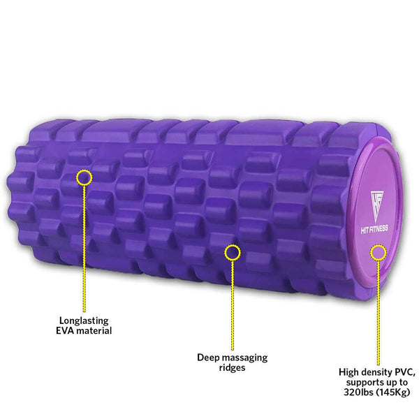 Features of the HIT FITNESS Foam Roller | Purple