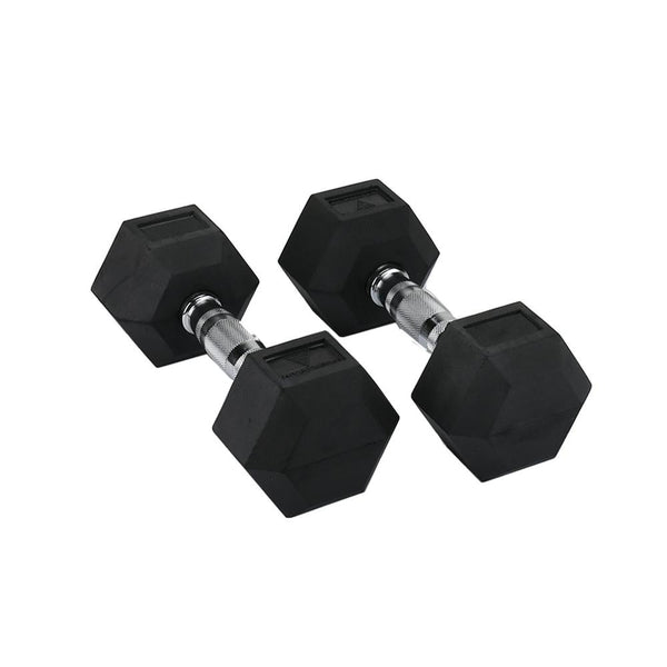 Hit Fitness Hex Dumbbell - 8Kg - Rubber