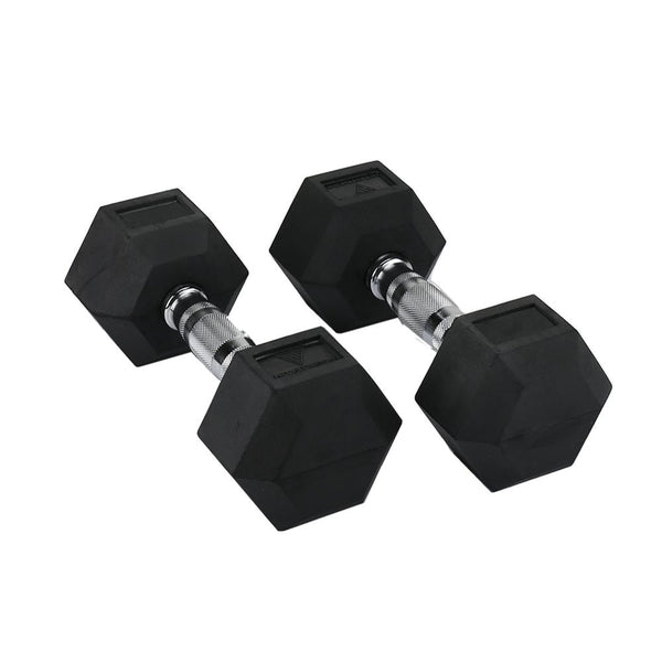 Hit Fitness Hex Dumbbell - 35Kg - Rubber