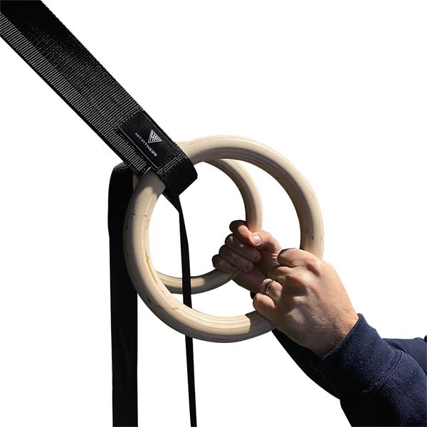 HIT FITNESS Wooden Gym Ring Set Image McSport Ireland