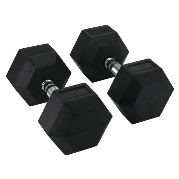 Hit Fitness Hex Dumbbell - 50Kg - Rubber
