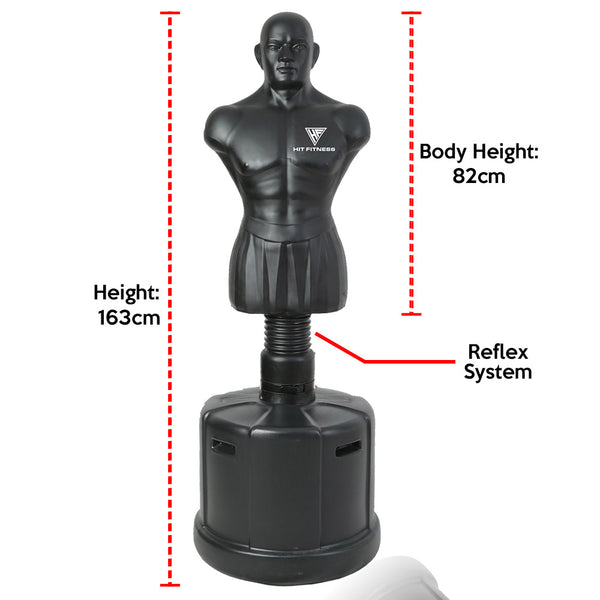 HIT FITNESS Pro Boxing Man Free Standing Punch Bag 5.3ft | 95kg - Dimensions