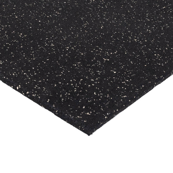 Hit Fitness Gym Flooring (15mm | Black & White Fleck) - Corner