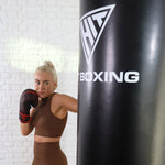 Hit Boxing Kaos PU Boxing Gloves (Black & Red) - Shauna Bannon