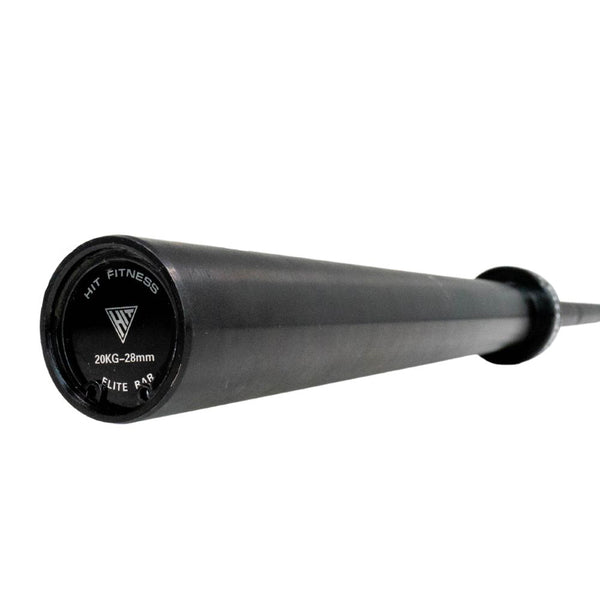 Hit Fitness 7' Black Coated Olympic Bar 20kg | Commercial