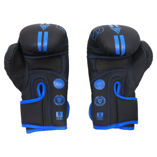 Hit Fitness Kaos Boxing Gloves (Black & Blue)