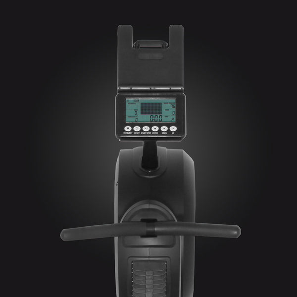 Close Up Of Monitor On The Hit Fitness Rowing Machine