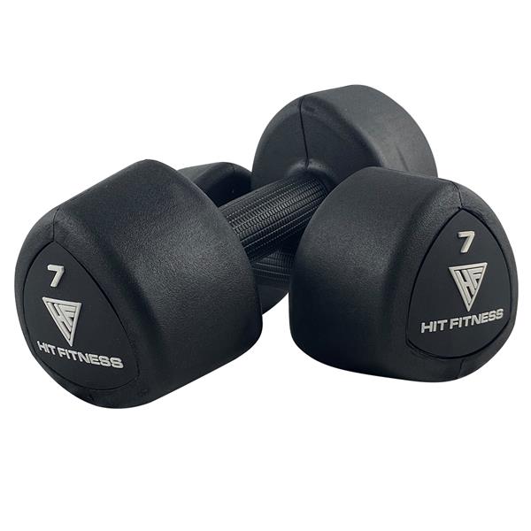 Hit Fitness Rubber Studio Dumbbell | 7Kg
