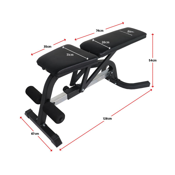 Hit Fitness SB42 Deluxe Utility Weight Bench - Dimensions