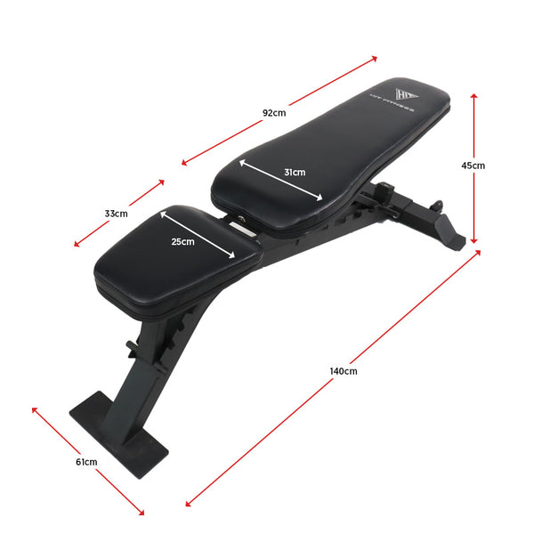 Hit Fitness SB52 Semi Commercial FID Weight Bench - Dimensions