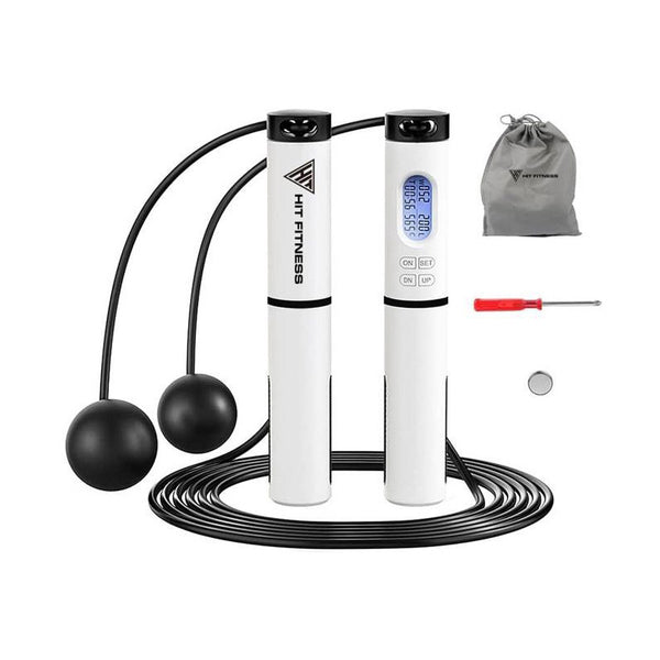 Hit Fitness Digital Calorie Burn Skipping Rope with Counter McSport