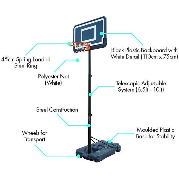 Hit Sport 10ft Adjustable Basketball Unit | Series 1