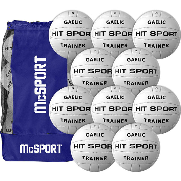 Gaelic Trainer Football | 10 Pack + Bag | Size 5