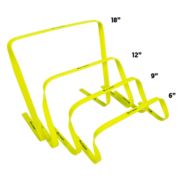 Hit Sport Agility Hurdles - Height Comparison
