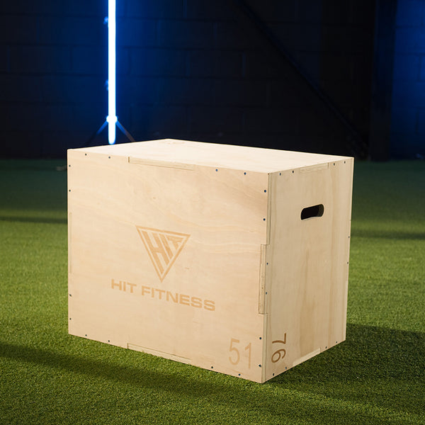 HIT FITNESS 3 in 1 Wooden Plyometric Box Image McSport Ireland