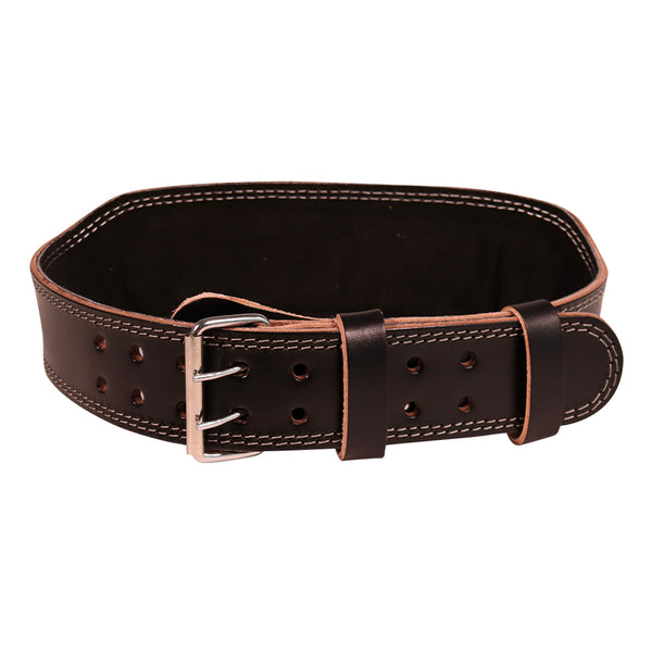 Leather Weightlifting Belt - Front View