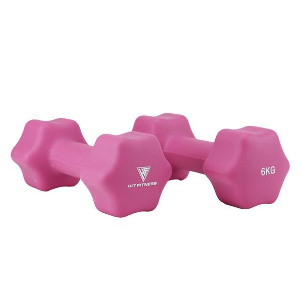 Hit Fitness Neoprene Studio Dumbbells — 6kg — McSport Ireland