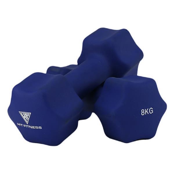 Hit Fitness Neoprene Studio Dumbbells — 8kg — McSport Ireland