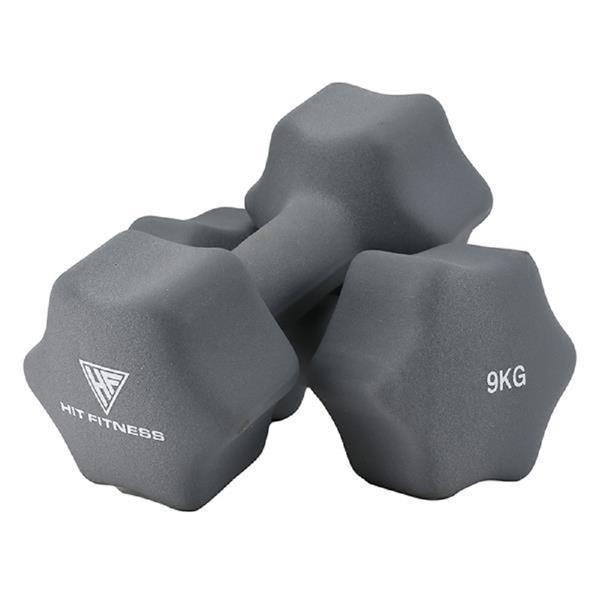 Hit Fitness Neoprene Studio Dumbbells — 9kg — McSport Ireland