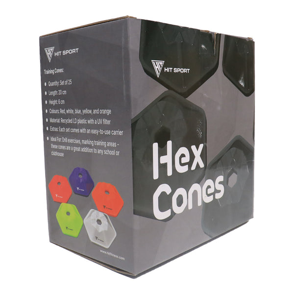 Hit Sport Hexagonal Space Marker Cone | 25-Pack