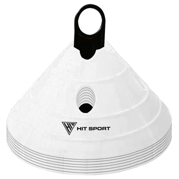 Hit Sport Speed Agility Kit  - Hit Sport White Saucer Cone Set | 20 Cones