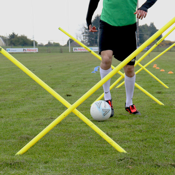 Team Skills Development Pack | Poles and Cones Man playing Soccer