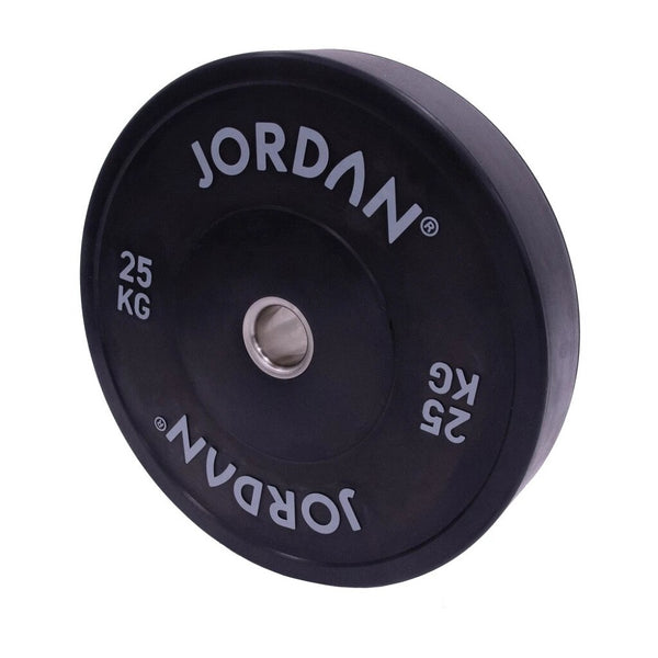 Jordan Fitness HG Black Rubber Bumper Plate 25kg