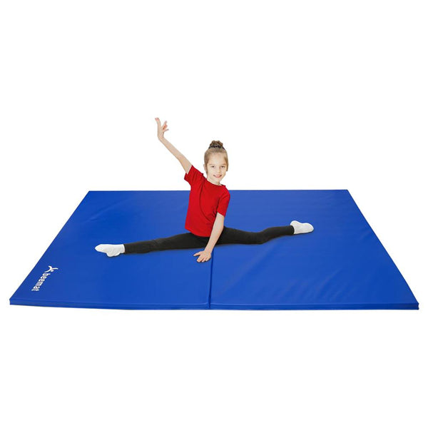 A Child doing exercises on the Beemat Folding Gymnastics Lightweight Mat