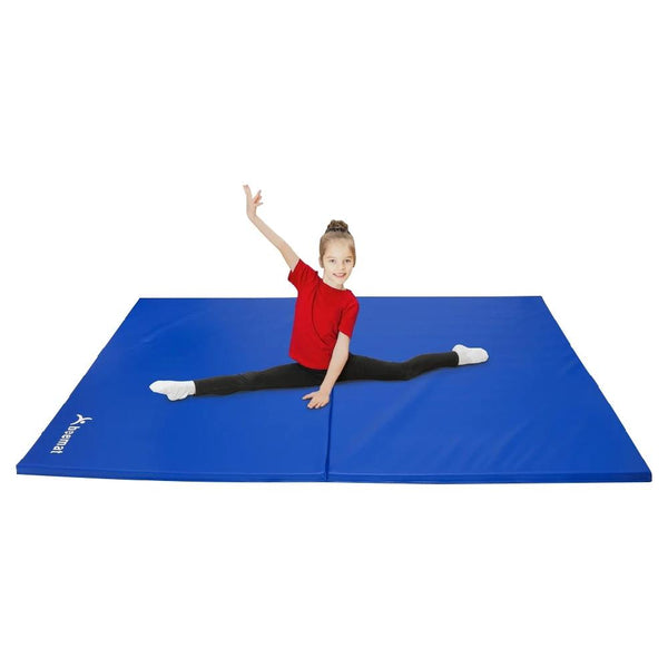 A Child doing exercises on the Beemat Folding Gymnastics Lightweight Mat