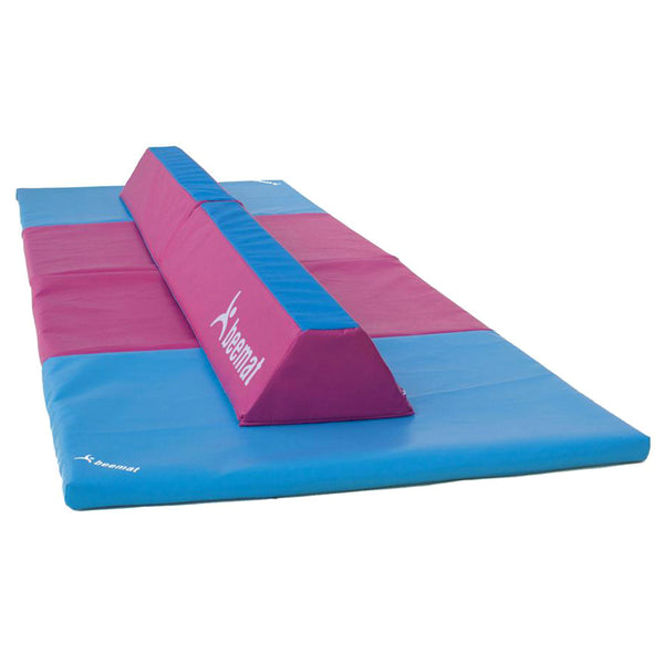 Beemat Foldable Balance Beam & Mat | Pink & Blue (Value Pack) - Unfolded