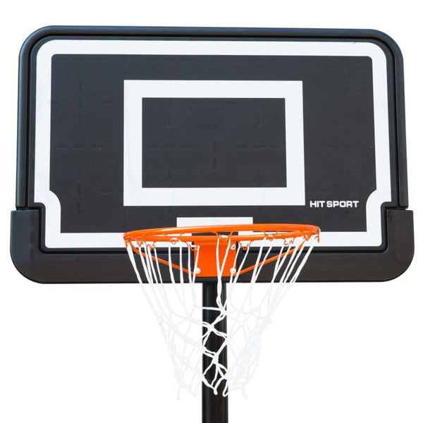 Hit Sport Portable Adjustable Basketball Unit - Backboard and Ring