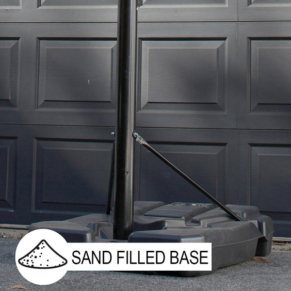 Hit Sport Portable Adjustable Basketball Unit - Sand filled base