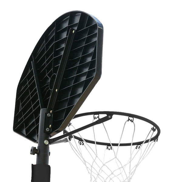NET1 Xplode Portable Basketball System - Rear view of the backboard