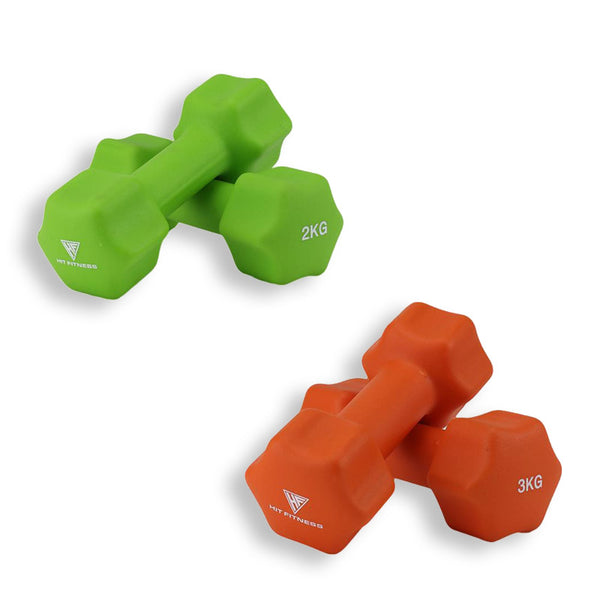 Neoprene Dumbbells Bundle — 2kg 3kg — McSport