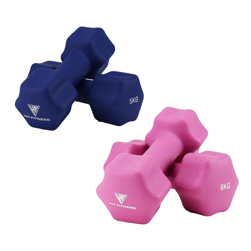 Neoprene Dumbbells Set 5kg 6kg — Bundle — McSport