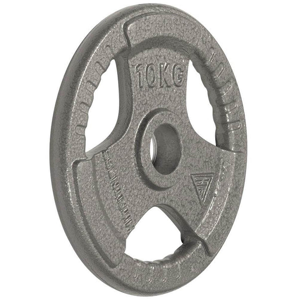 Olympic Cast Iron Tri-Grip Disc | 10kg Image McSport Ireland
