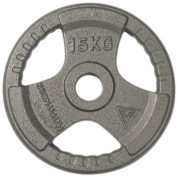Hit Fitness 120kg Performance Weight Set | Cast Iron Discs and Barbell - Plate