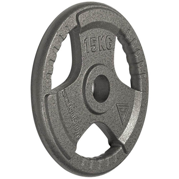 Olympic Cast Iron Tri-Grip Disc | 15kg Image McSport Ireland