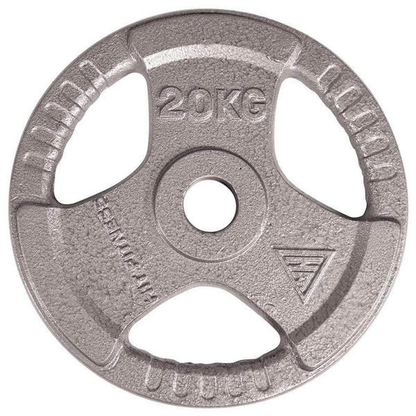 Hit Fitness 120kg Performance Weight Set | Cast Iron Discs and Barbell - Plate