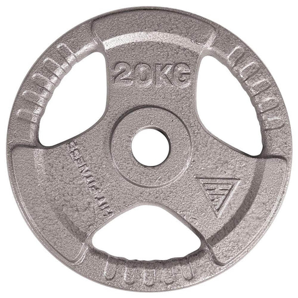 Hit Fitness 100kg Cast Iron Tri-Grip Weight Plate Set - 20kg